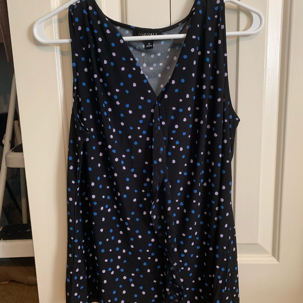 NEVER WORN polka dot Roz and Ali blouse